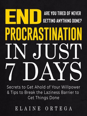 cover image of END Procrastination in Just 7 Days